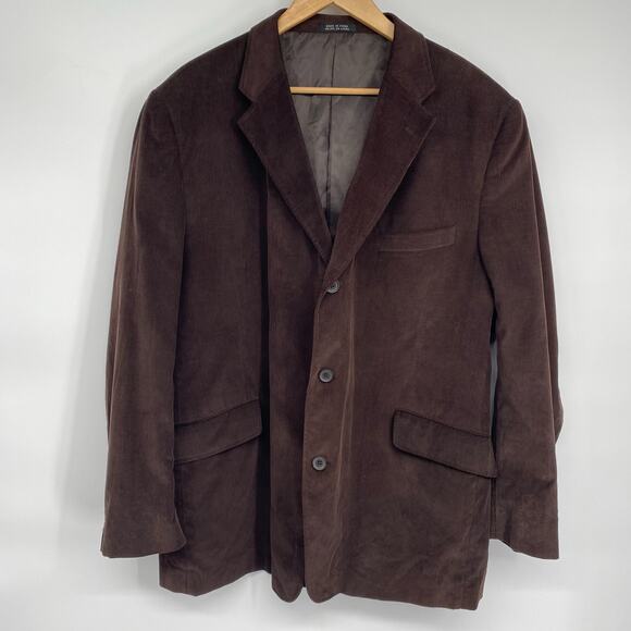 Jacqueline Ferrar Other - J. Ferrar Blazer Men’s XL Brown Corduroy Heritage Academia Preppy Traditional